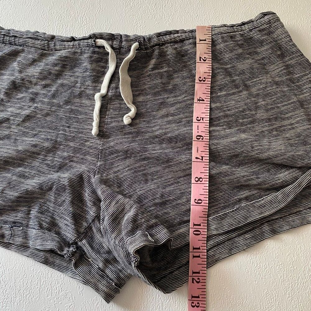 Saturday Sunday Anthropologie Striped Lounge Shorts Drawstring Casual - Picture 5 of 7
